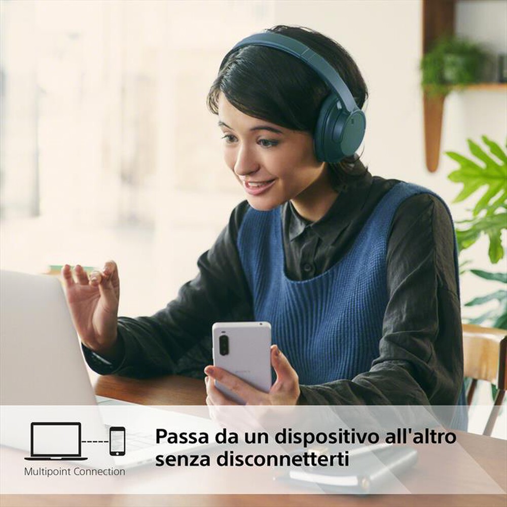 "SONY - Cuffie a padiglione chiuso WHCH720NL.CE7-Blu"