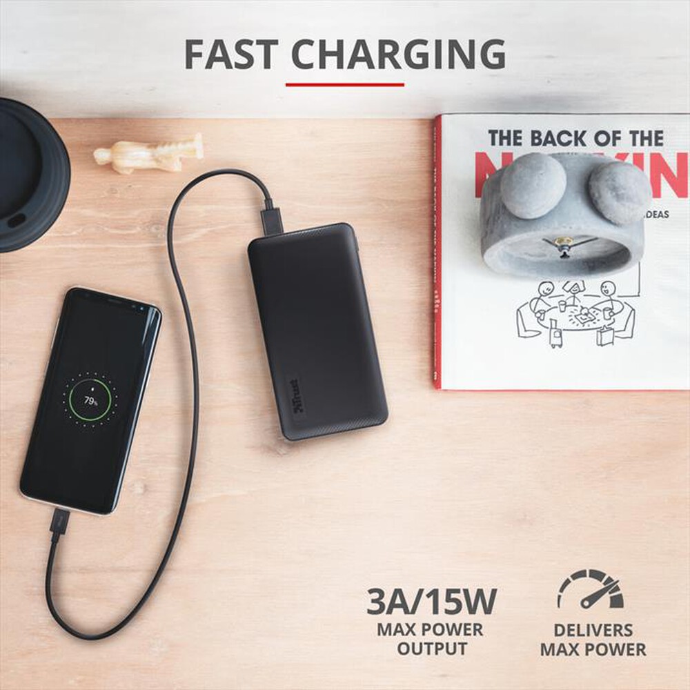 "TRUST - PRIMO POWERBANK 10.000-Black"