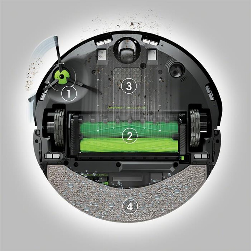 "iROBOT - Aspirapolvere robot ROOMBA COMBO 10 MAX-Black"