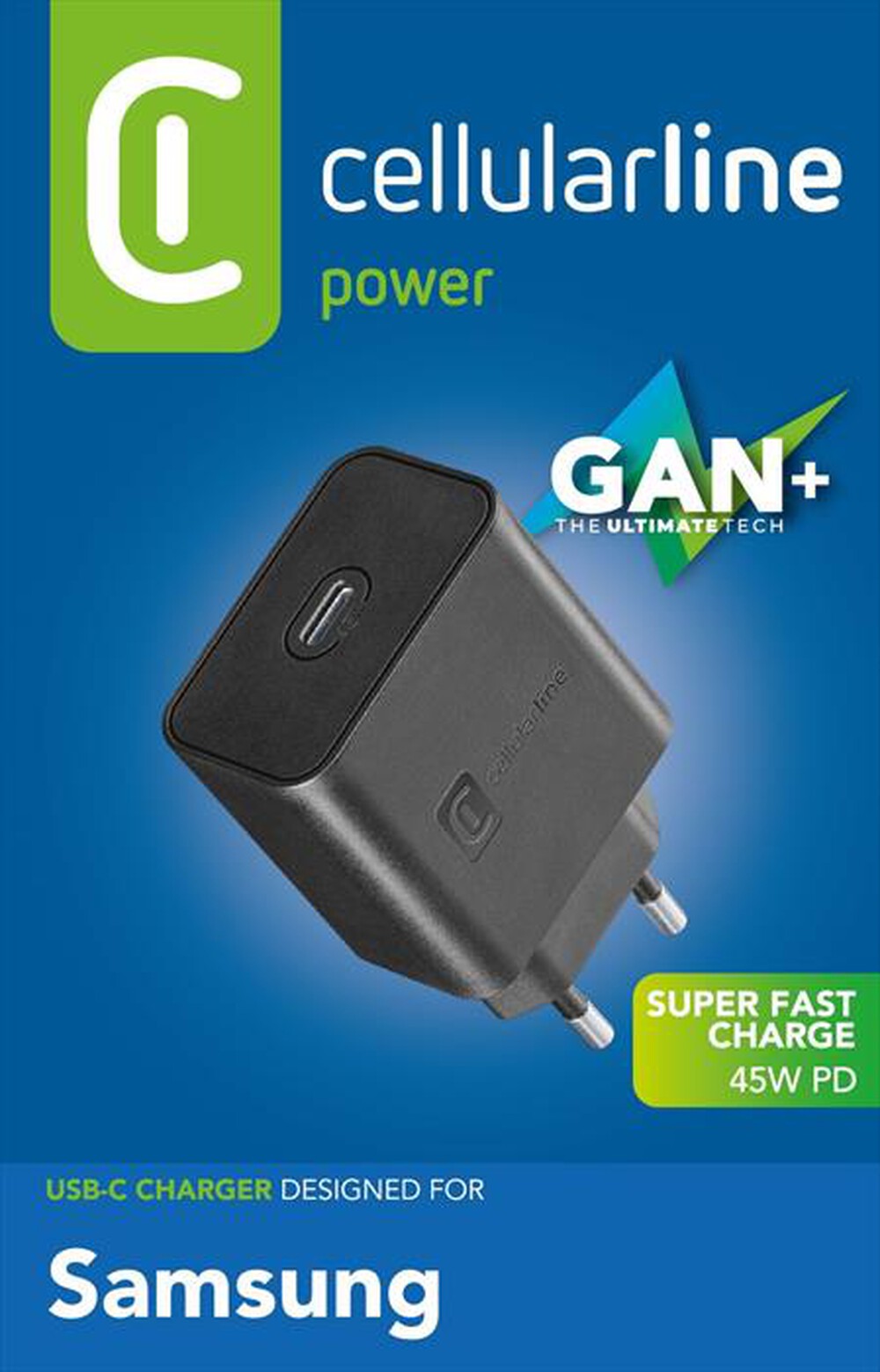 Immagine del prodotto CELLULARLINE - Super fast charger ACHSMUSBC45WK-Nero