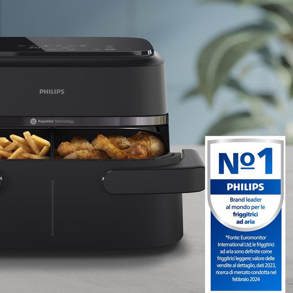 "PHILIPS - Friggitrice ad aria AIRFRYER SERIE 1000 NA150/00-Nero"