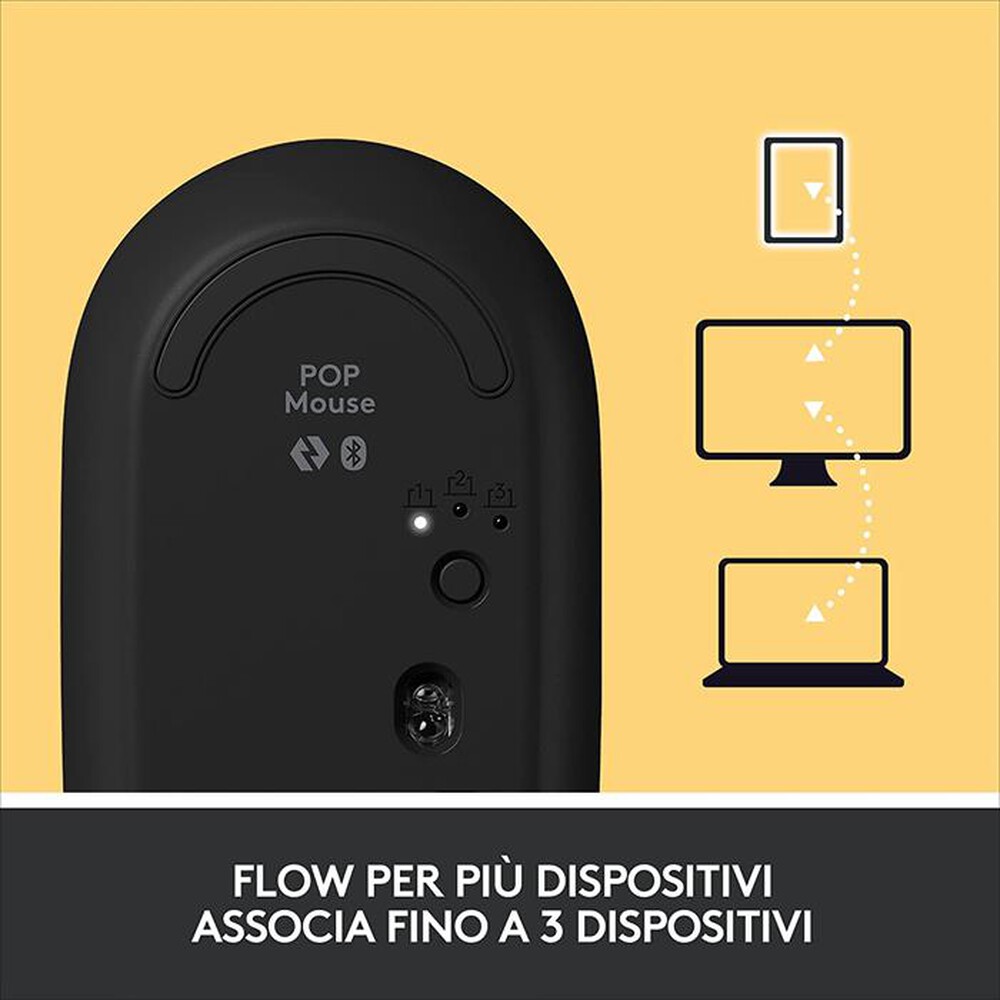 "LOGITECH - POP Mouse-Giallo"