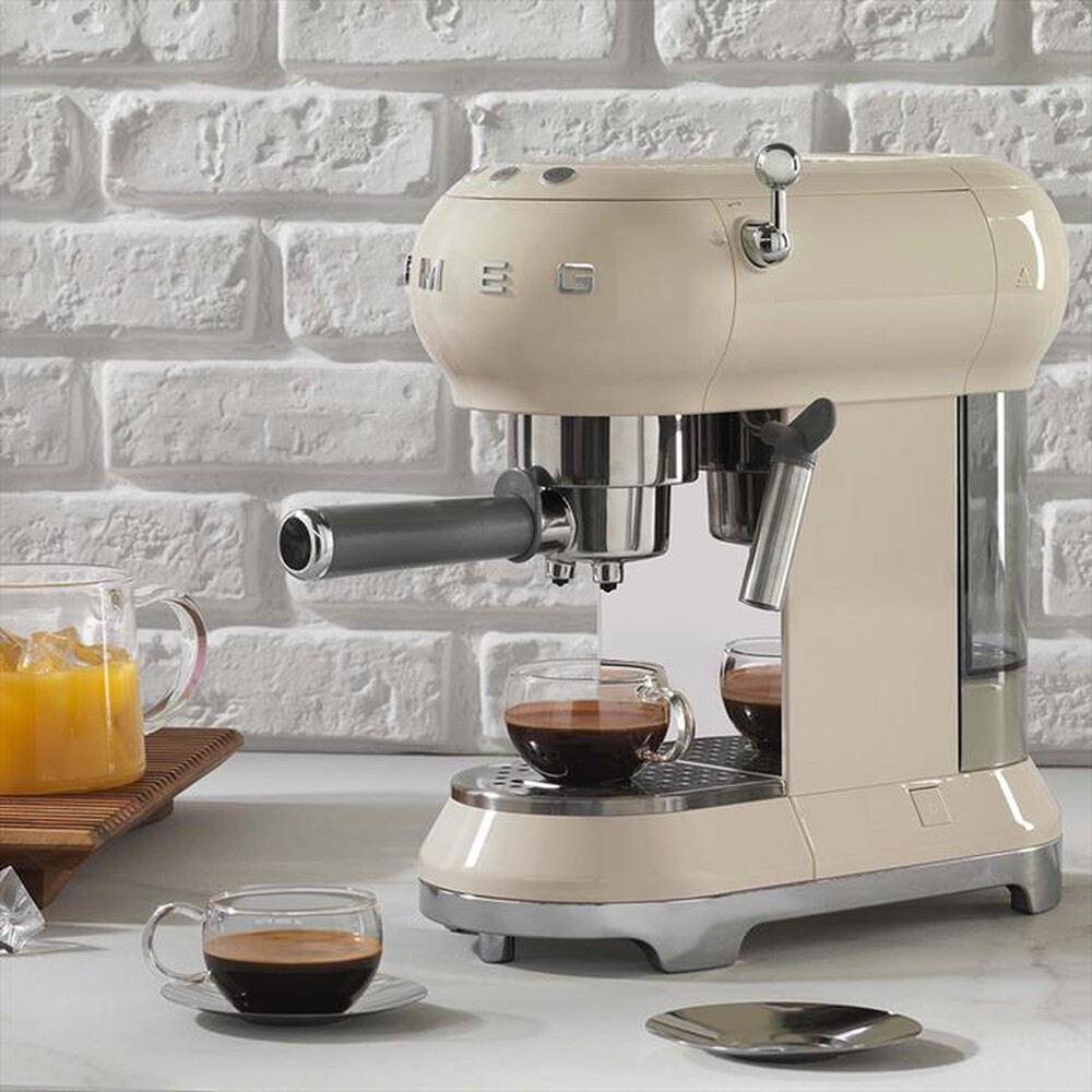 "SMEG - Macchina da Caffè Manuale 50's Style – ECF01CREU-panna"