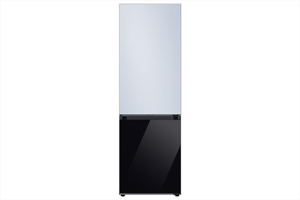 "SAMSUNG - Frigorifero combinato F-RB34D154822 BESPOKE-Satin Sky blue-Clean Black"