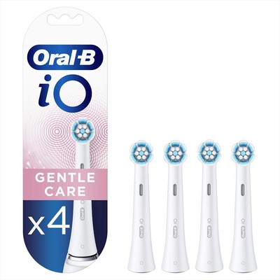 ORAL-B - IO Testine di ricambio GENTLE CARE. 4 PEZZI-Bianco