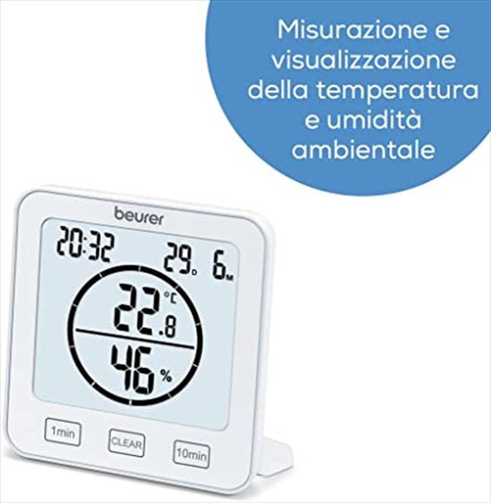"BEURER - Termoigrometro HM 22-Bianco"