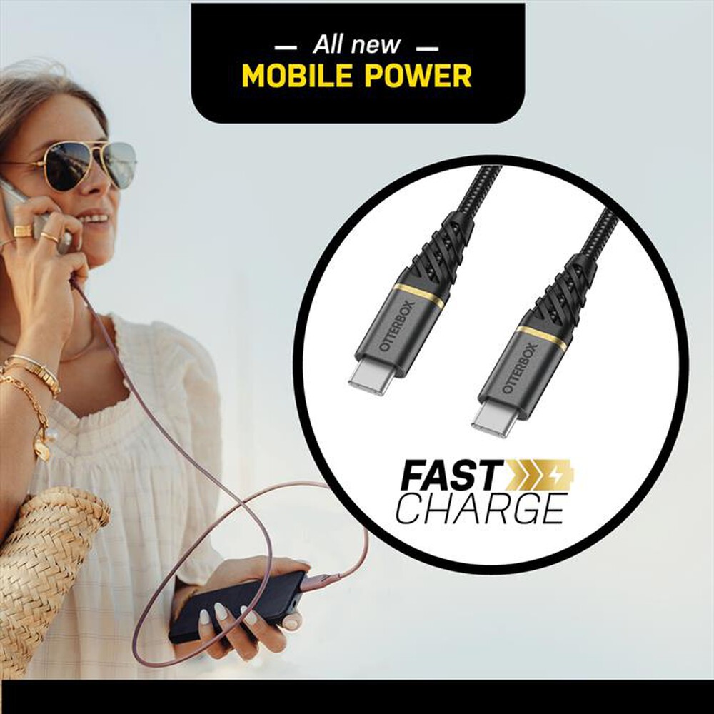 "OTTERBOX - CAVO PREMIUM USB-C A USB-C 1M-BIANCO"