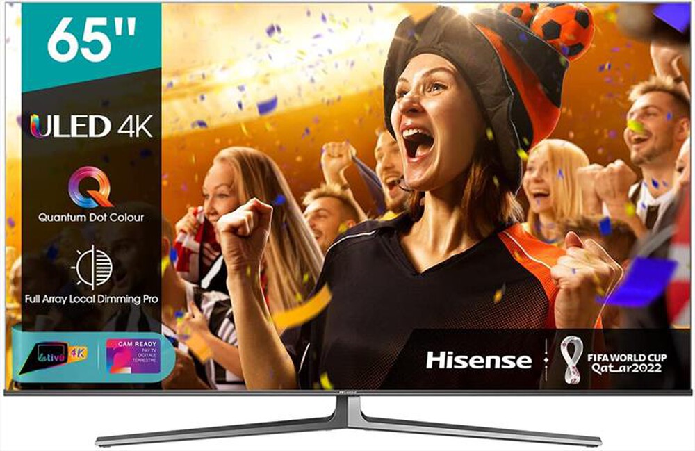 Immagine del prodotto HISENSE - Smart Tv Full Array ULED 4K UHD 1000nit 65" 65U82GQ-Dark Grey Metal