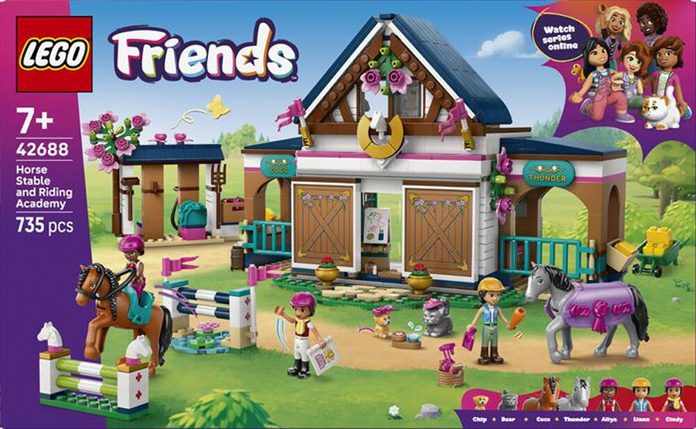 Immagine del prodotto LEGO - FRIENDS Scuderia e Accademia di equitazione -42688-Multicolore