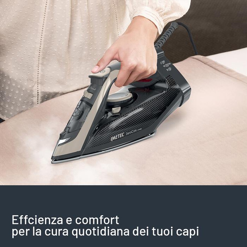 Immagine del prodotto IMETEC - Ferro a vapore ZEROCALC POWER-Nero/Sabbia
