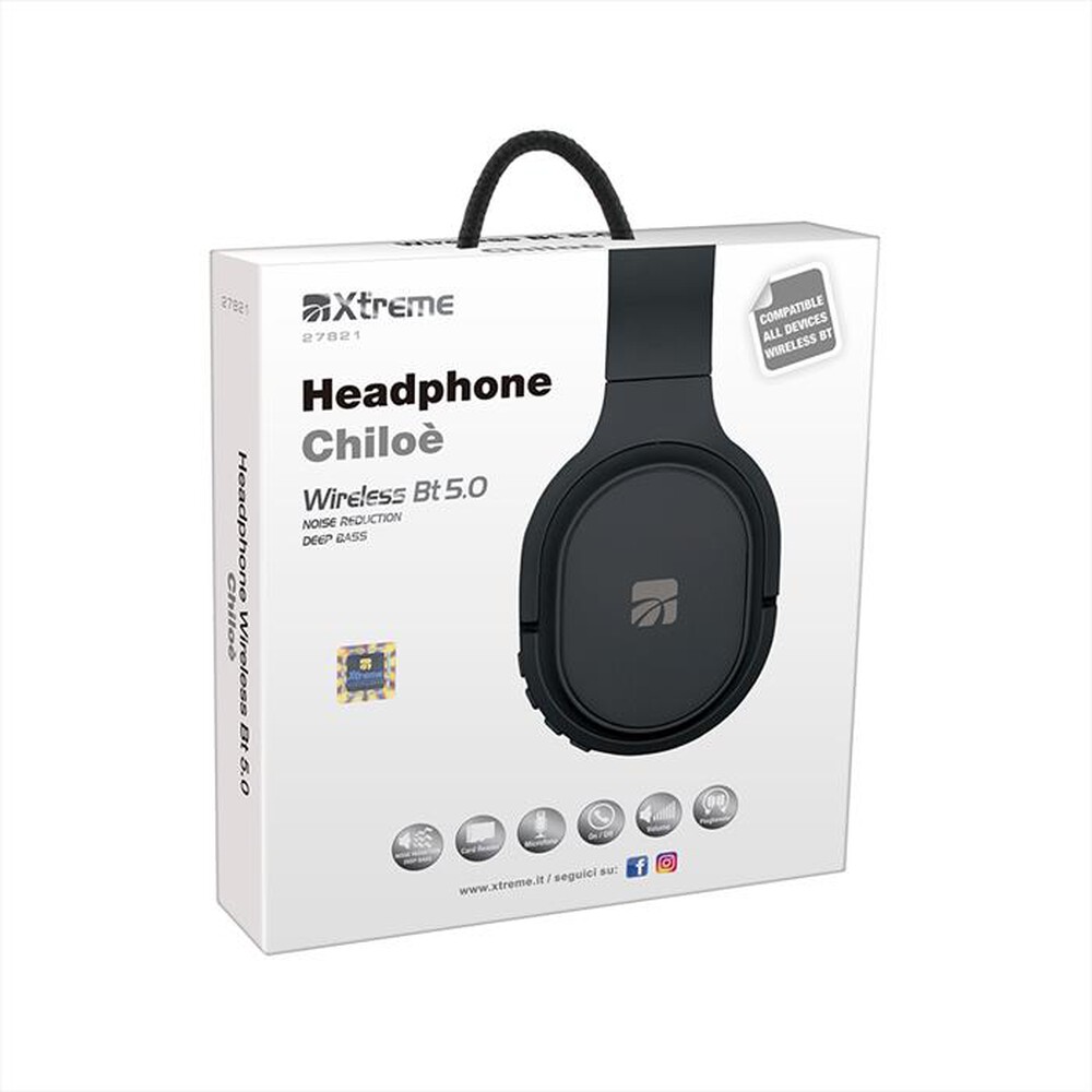 "XTREME - HEADPHONE CHILOE' WIRELESS BT 5.0-NERO"