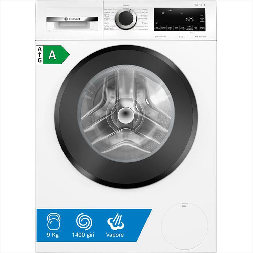 Immagine del prodotto BOSCH - Lavatrice Serie 6 WGG244Z9IT 9Kg 1400g/m Classe A-BIANCA