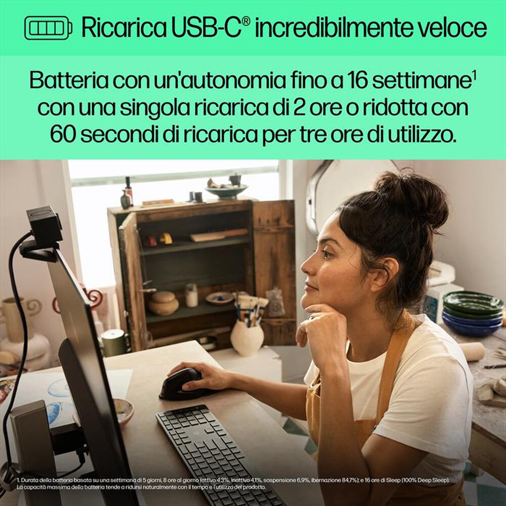 Immagine del prodotto HP - MOUSE WIRELESS ERGONOMICO 920-Nero