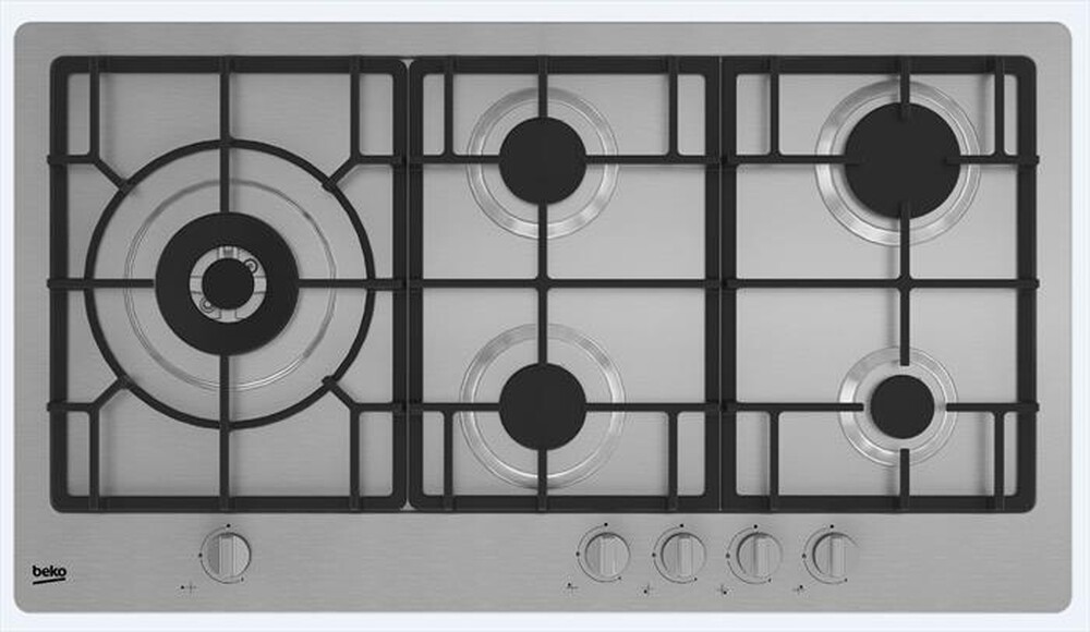 "BEKO - Piano cottura a gas HIML 95225 SXE 0cm-Inox"