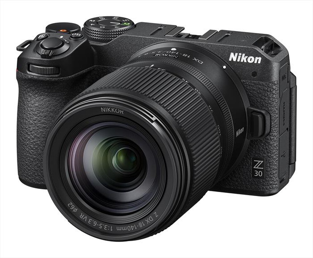 "NIKON - Fotocamera Z30+Z DX 18-140VR+ SD 64GB-Black"