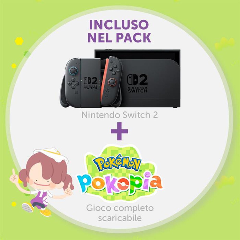 Immagine del prodotto NINTENDO - SWITCH 2 + POK&Eacute;MON POKOPIA-Nero