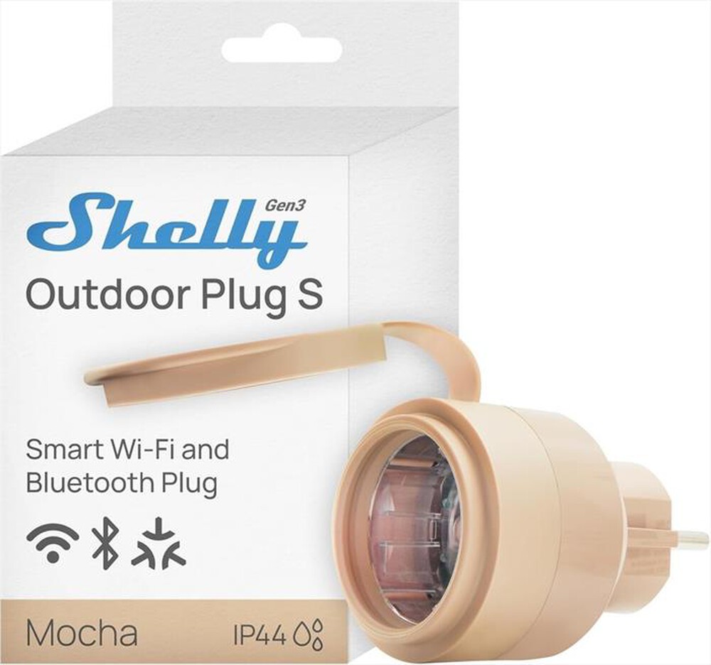SHELLY - OUTDOOR PLUG S GEN3-Beige