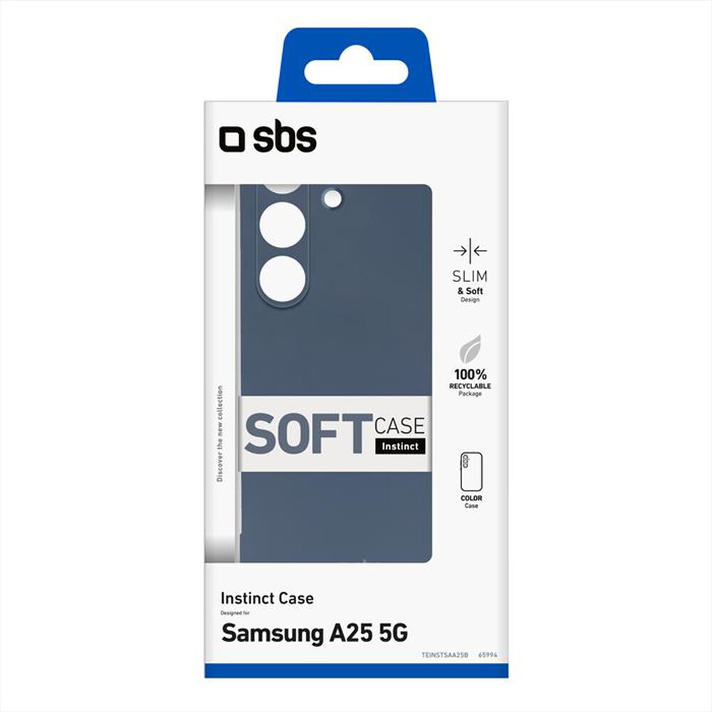 "SBS - Cover Instinct TEINSTSAA25B per Samsung A25/A24 4G-Blu"