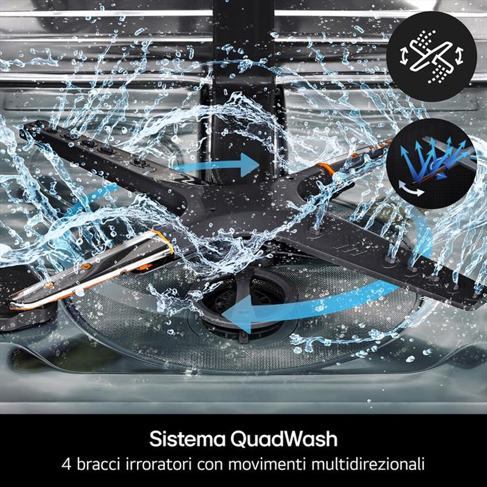 Immagine del prodotto LG - Lavastoviglie DF375HVS Classe A 14 coperti-Argento