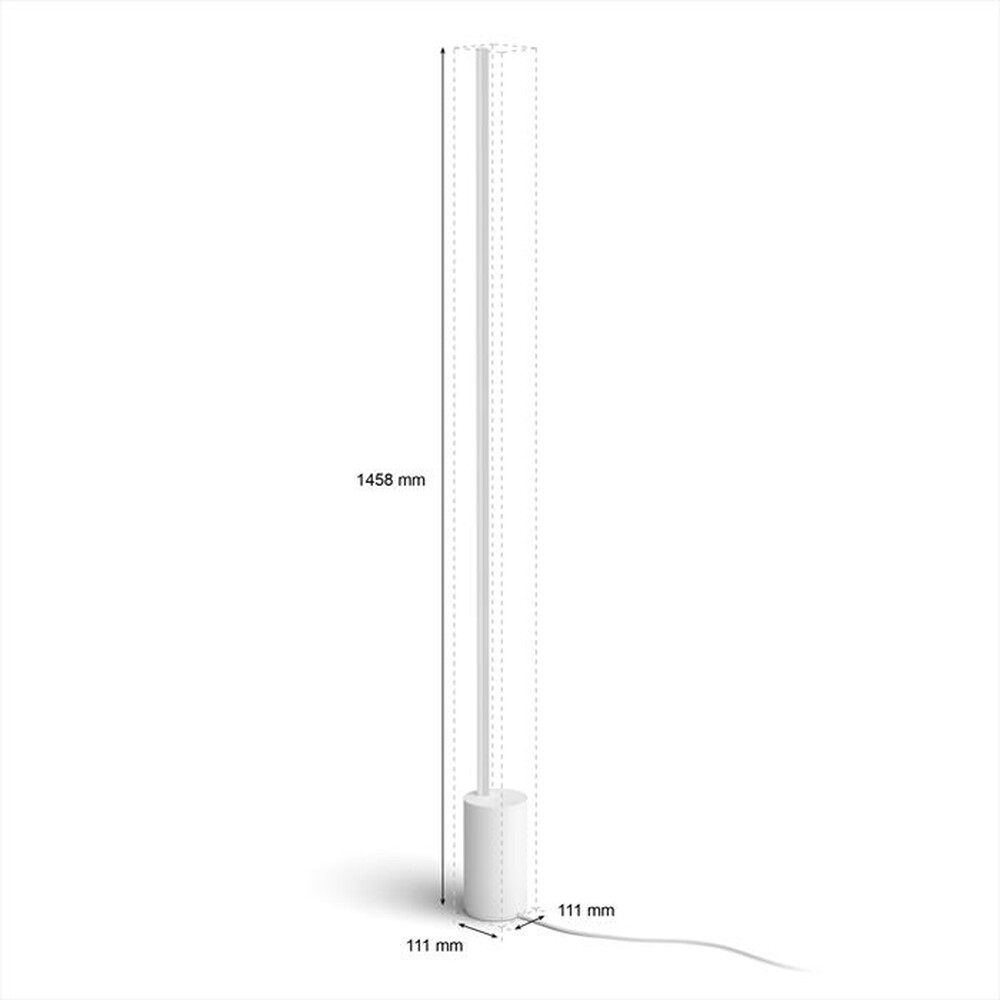 "PHILIPS - HUE GRADIENT SIGNE LAMPADA DA TERRA BIANCA-Multicolore"