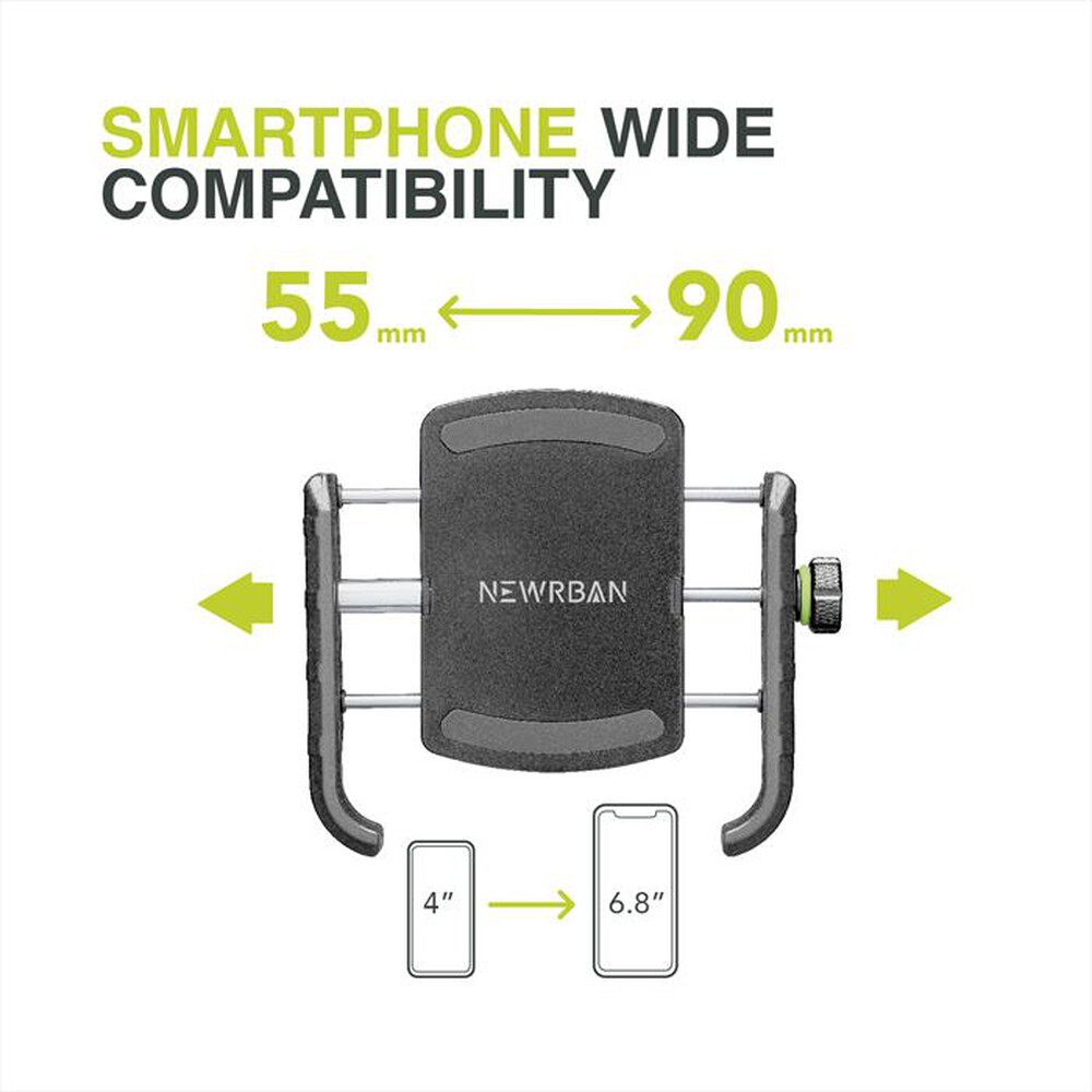 Immagine del prodotto CELLULARLINE - Supporto Smartpone da manubrio NEWMHOLDERALUMINK