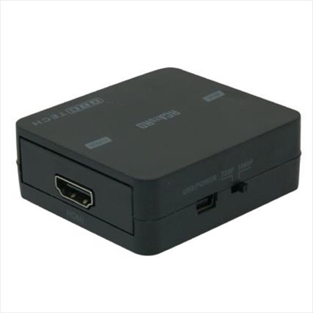 "GBC - CONVERTITORE DA AV/RCA A HDMI CON SCALER-Nero"