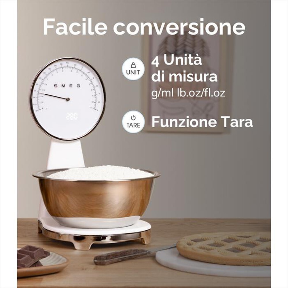 Immagine del prodotto SMEG - Bilancia da cucina KSF01WHWW-Bianco