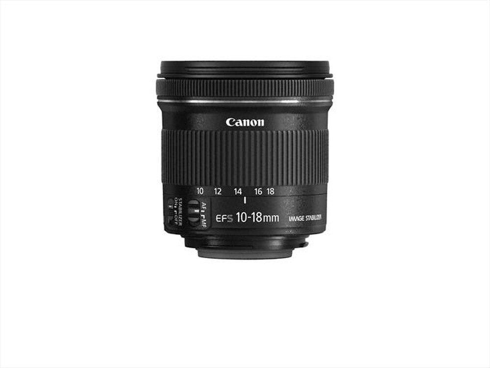 "CANON - Ottica EF-S 10-18 IS STM + EW-73C +Panno per lenti-Black"