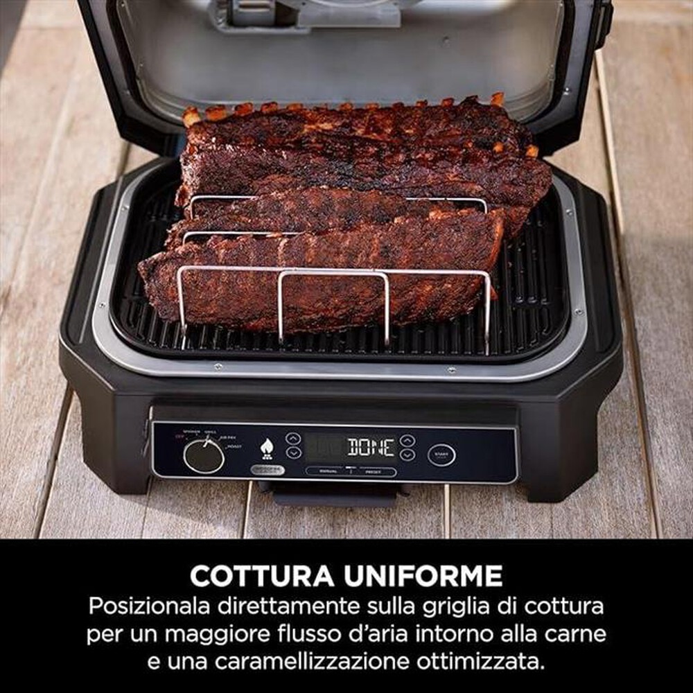 "NINJA - GRIGLIA PER COSTOLETTE PER NINJA WOODFIRE XL-Acciaio"