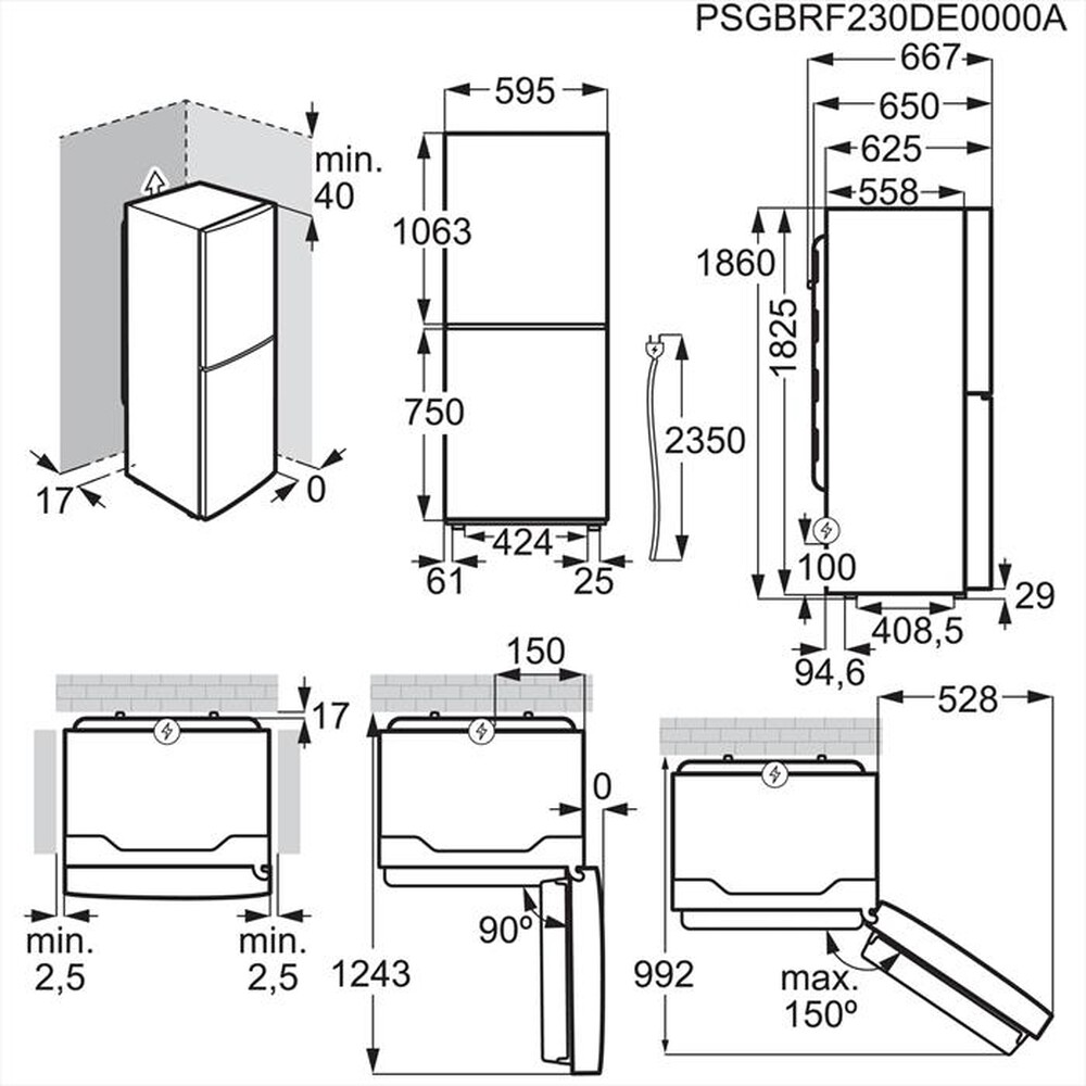 Immagine del prodotto ELECTROLUX - Frigorifero combinato LNT5ME32W1 Classe E 330 lt-Bianco