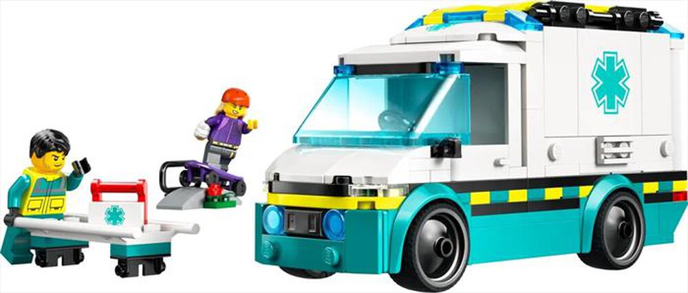 "LEGO - CITY Ambulanza di emergenza - 60451-Multicolore"