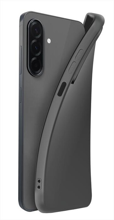 CELLULARLINE - Custodia in gomma CHROMA per Galaxy A26-Nero