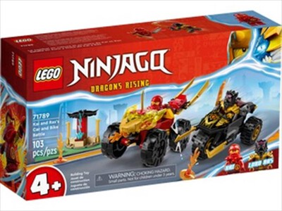 LEGO - NINJAGO Battaglia auto e moto di Kai e Ras - 71789-Multicolore