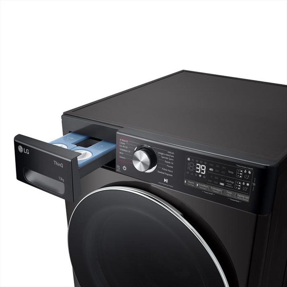 "LG - Lavatrice AI DD R9 F4R9513TPBC 13kg Classe A-Nero"