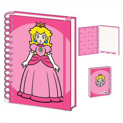 PYRAMID - SUPER MARIO - quaderno A5  "Princess Peach" SR7458-Rosa