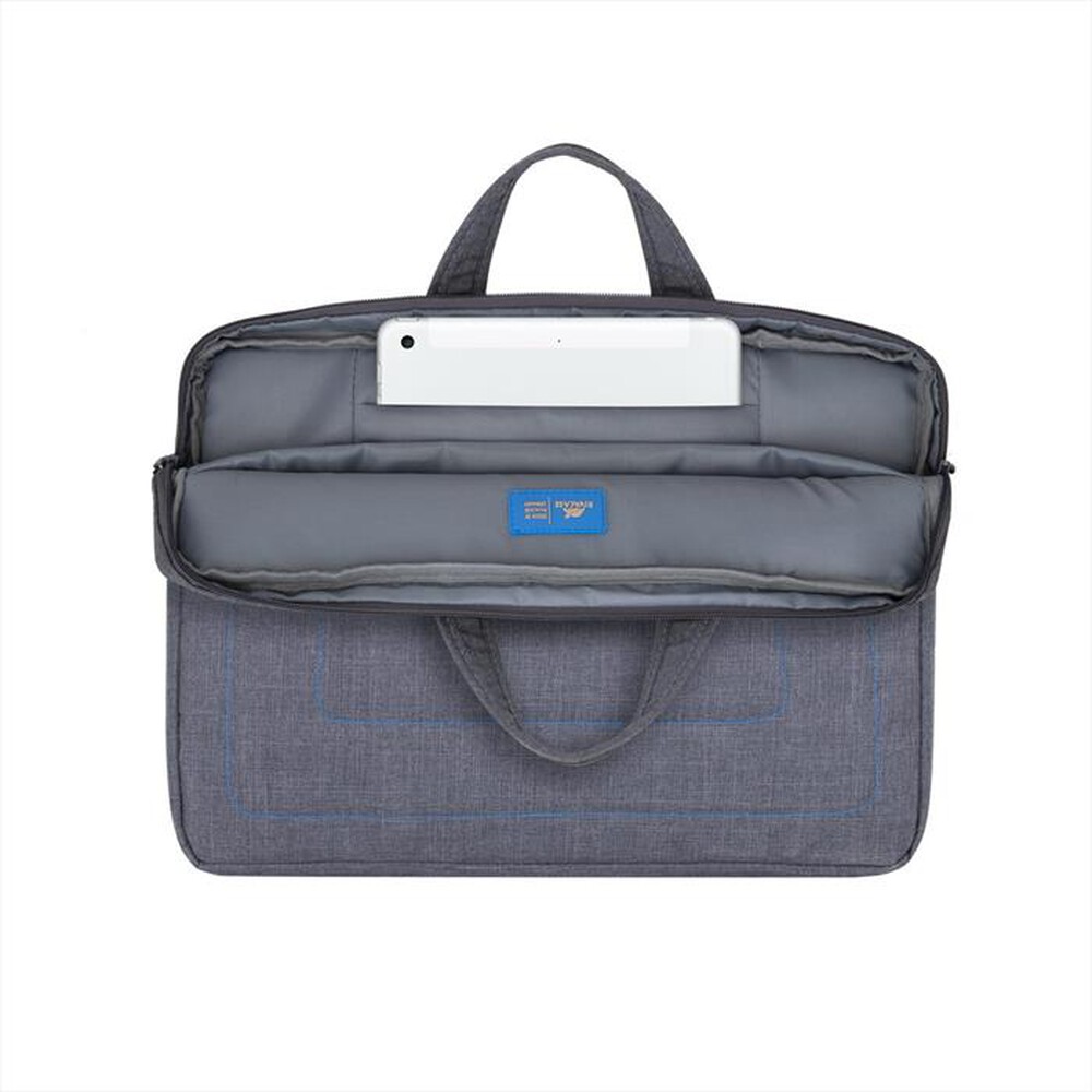 "RIVACASE - 7530 BORSA DI TELA CON TRACOLLA PER NOTEBOOK 15-Grigio"
