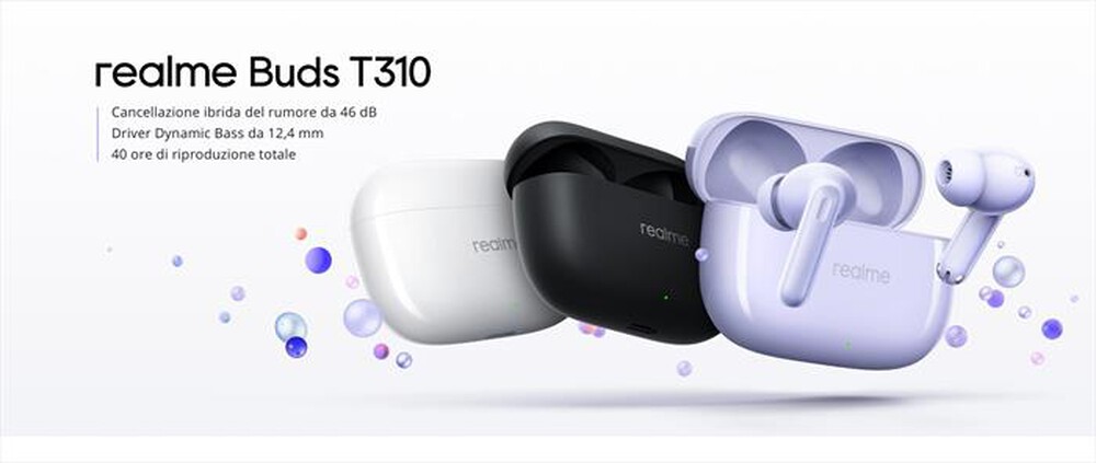 "REALME - BUDS T310 WIRELESS EAR BUDS-Vibrant Black"