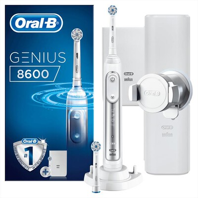 ORAL-B - Spazzolino elettrico Genius 8600-Argento