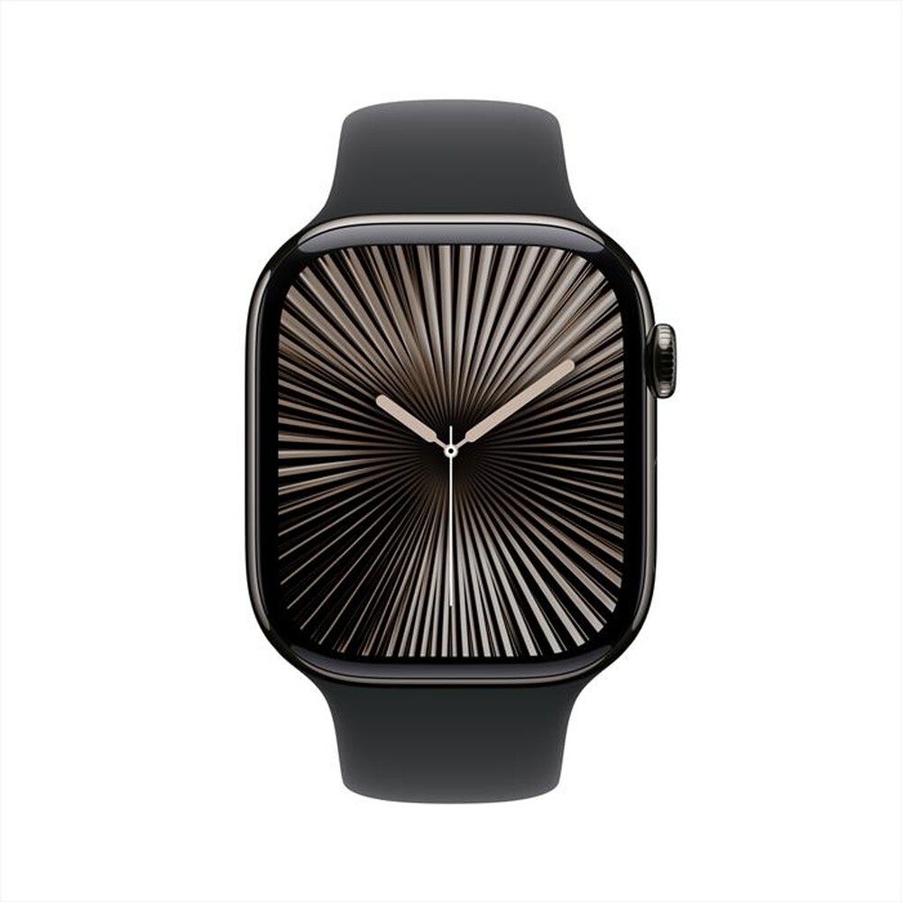 "APPLE - Watch Series 10 GPS + Cellular 46mm Titanio-Ardesia - Sport Band Nero"
