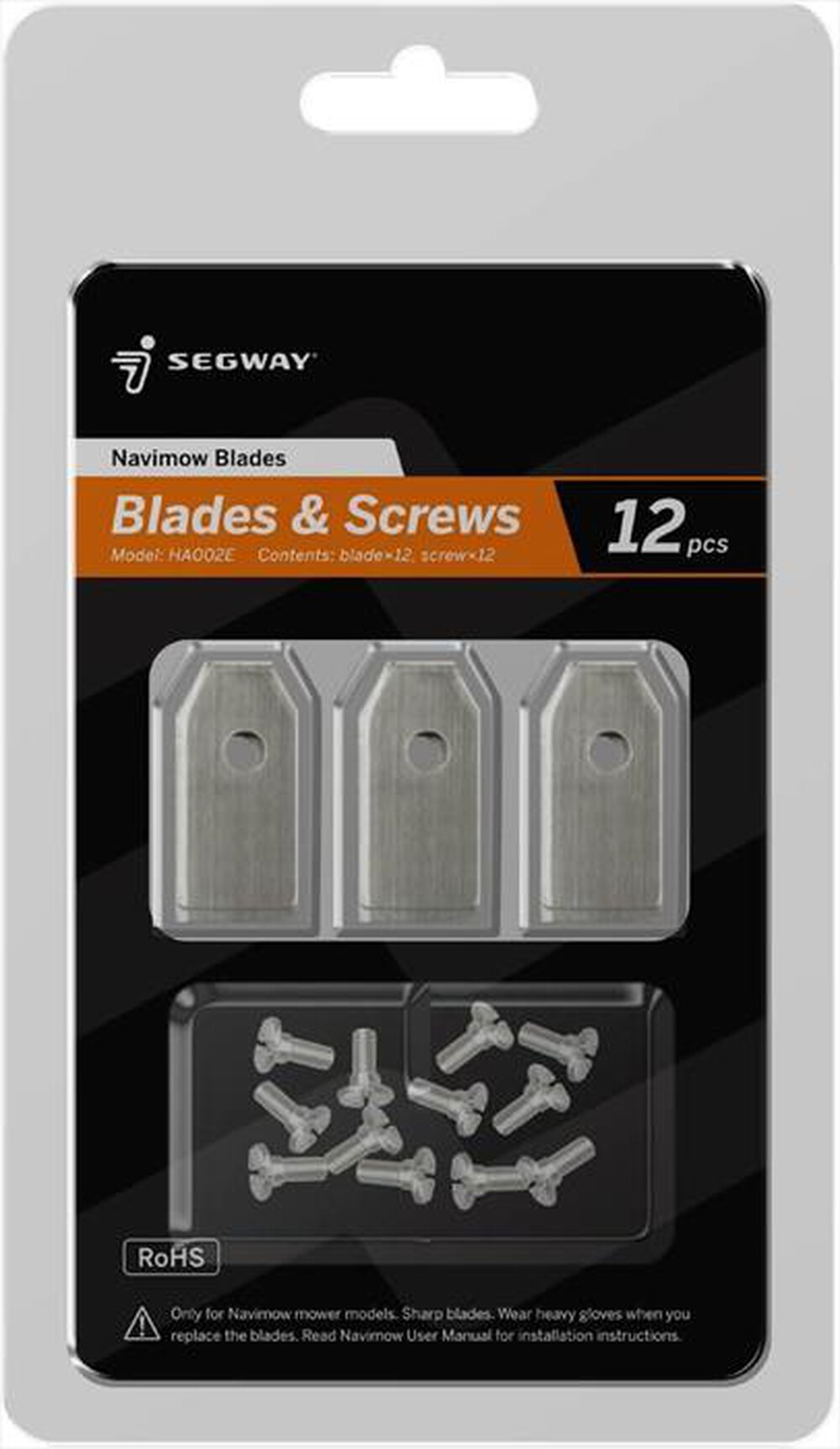 "NAVIMOW by SEGWAY - KIT LAME DI RICAMBIO per Navimow-Nero"