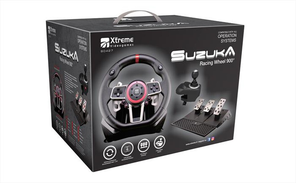 Immagine del prodotto XTREME - 6 IN 1 SUZUKA RACING WHEEL 900-NERO