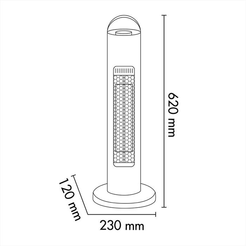 Immagine del prodotto ARGO - Stufa elettrica STING-Bianco