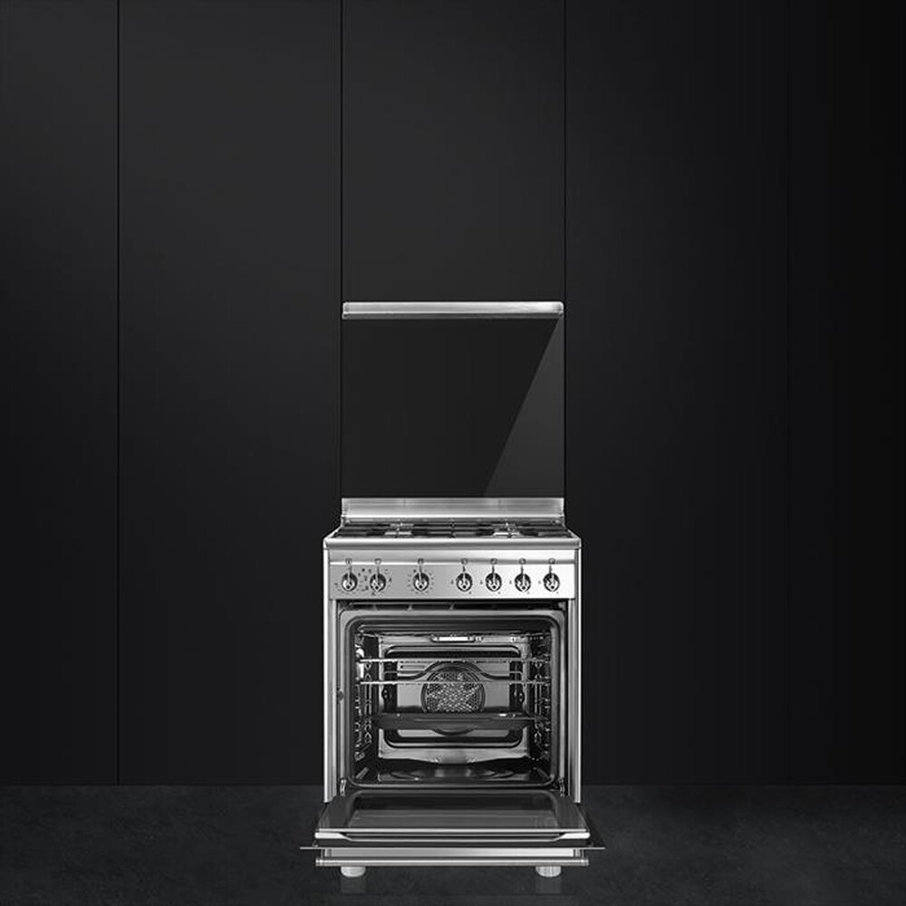 "SMEG - Cucina a gas CX68M8-1 Classe A-INOX"