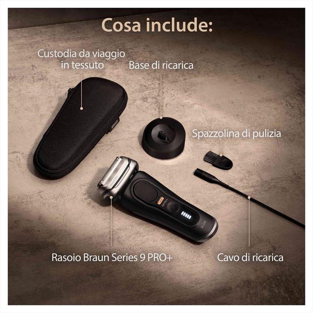 "BRAUN - Rasoio SERIES 9 PRO+-Nero"