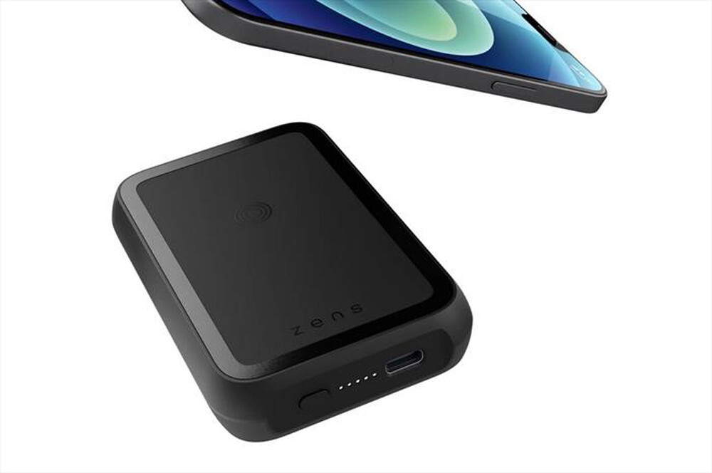 "ZENS - MAGNETIC POWERBANK WIRELESS+KICKSTAND+RECEIVER-Black"