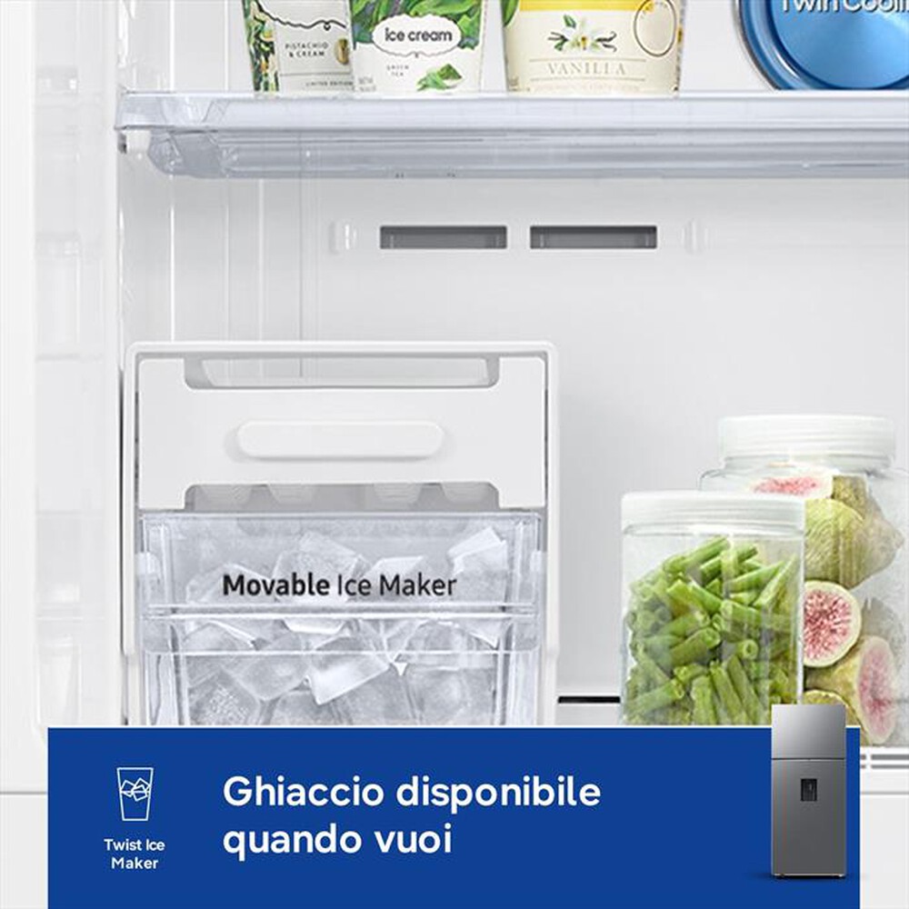 Immagine del prodotto SAMSUNG - Frigorifero 2 porte RT53DG7B14S9EF Classe E 528 lt-Metal Inox