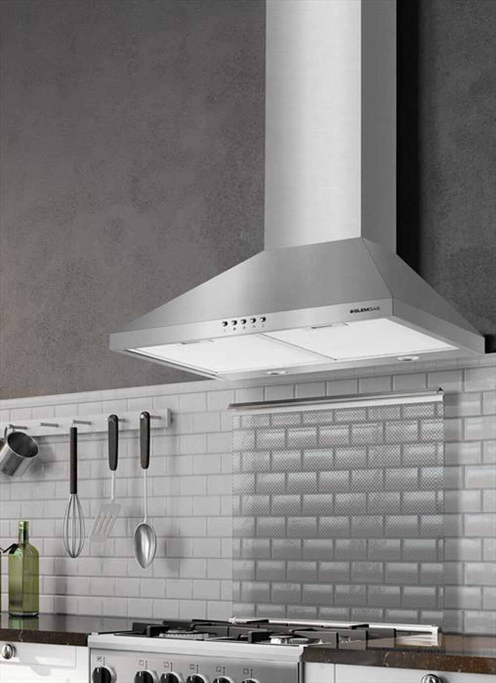 "GLEM GAS - Cappa a parete GHP945IX-inox"