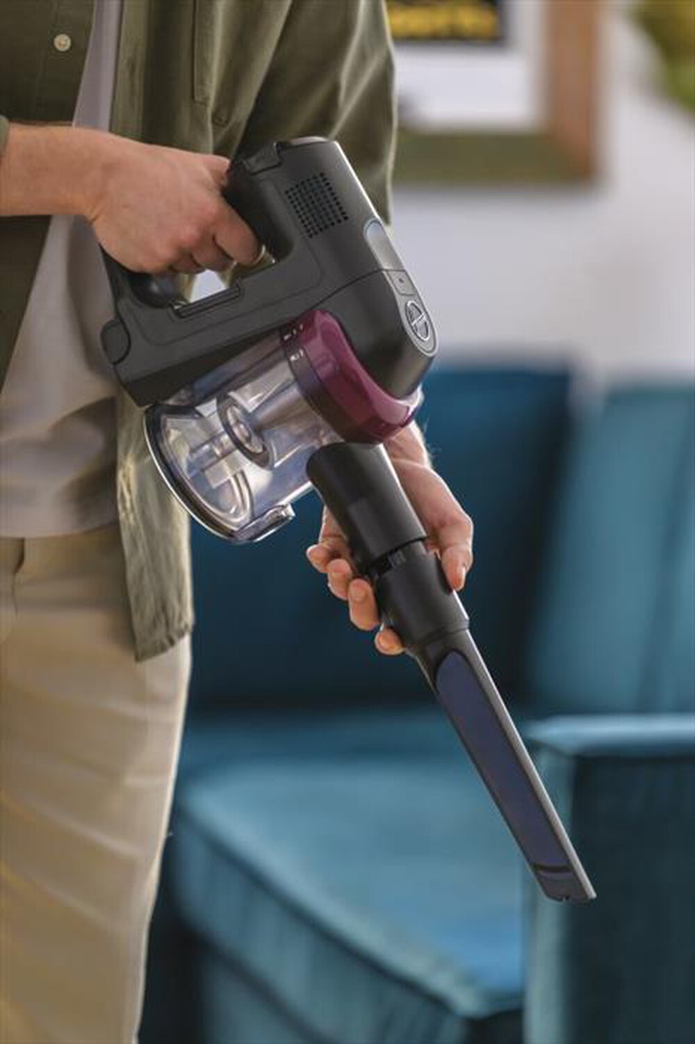 Immagine del prodotto HOOVER - Scopa elettrica senza sacchetto HF410H 011-Magenta