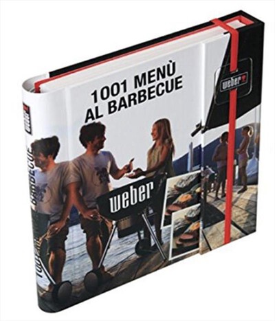 WEBER - RICETTARIO "1001 MEN&Ugrave; AL BARBECUE"-Bianco e Nero