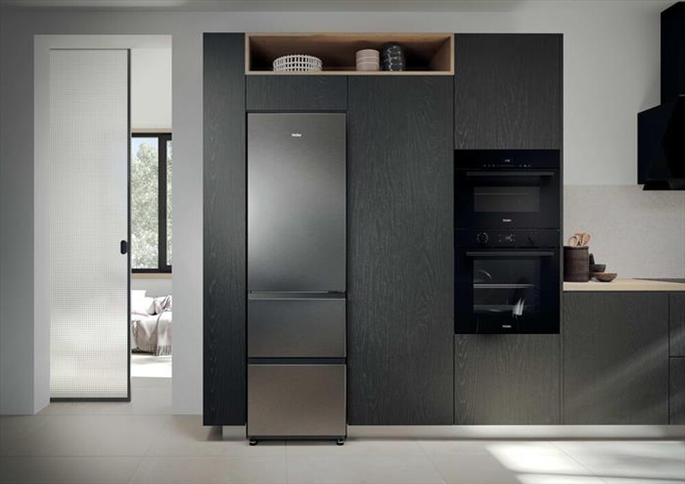Immagine del prodotto HAIER - Frigorifero combinato HTR3518ENMX Classe E 303 lt-Acciaio inox